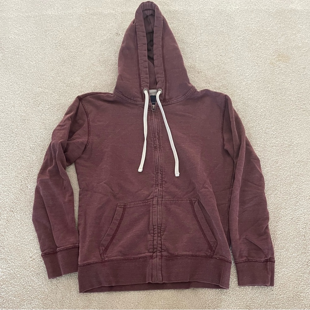 Red Full-Zip Hoodie